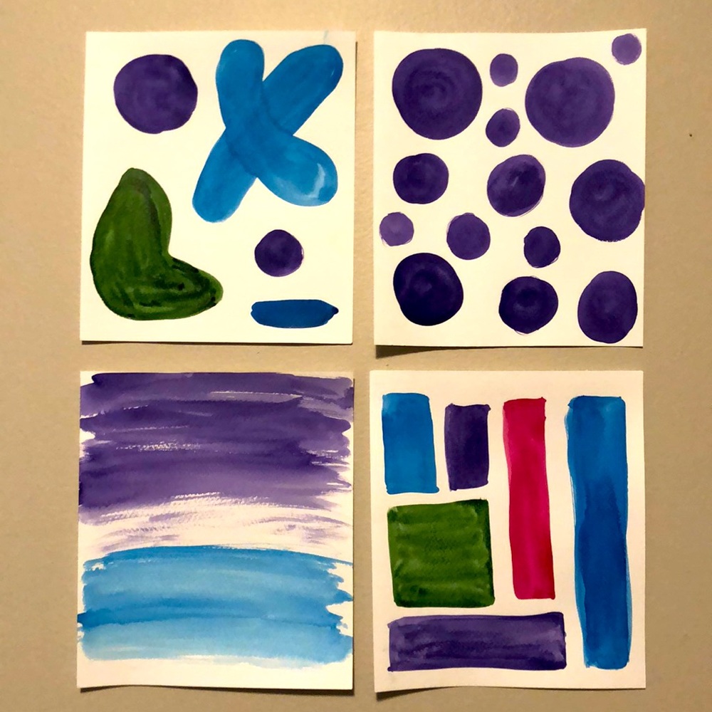 Watercolour wall art - no frame